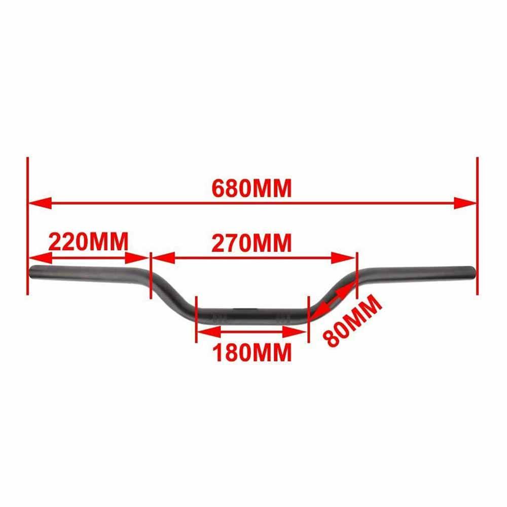 Universal 7/8" 22mm Chrome Motorcycle Drag Bars Handlebar For Honda Kawasaki - TDRMOTO