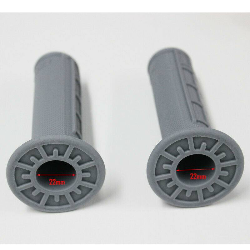 7/8'' hand grips fit 22mm handle bar for 110cc 125cc 150cc atv quad bike -Grey - TDRMOTO
