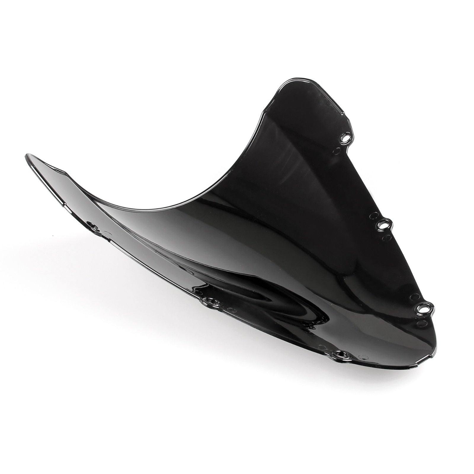 Windscreen Windshield For Honda CBR 600 F4i (2001-2007), Double Bubble, Black - TDRMOTO