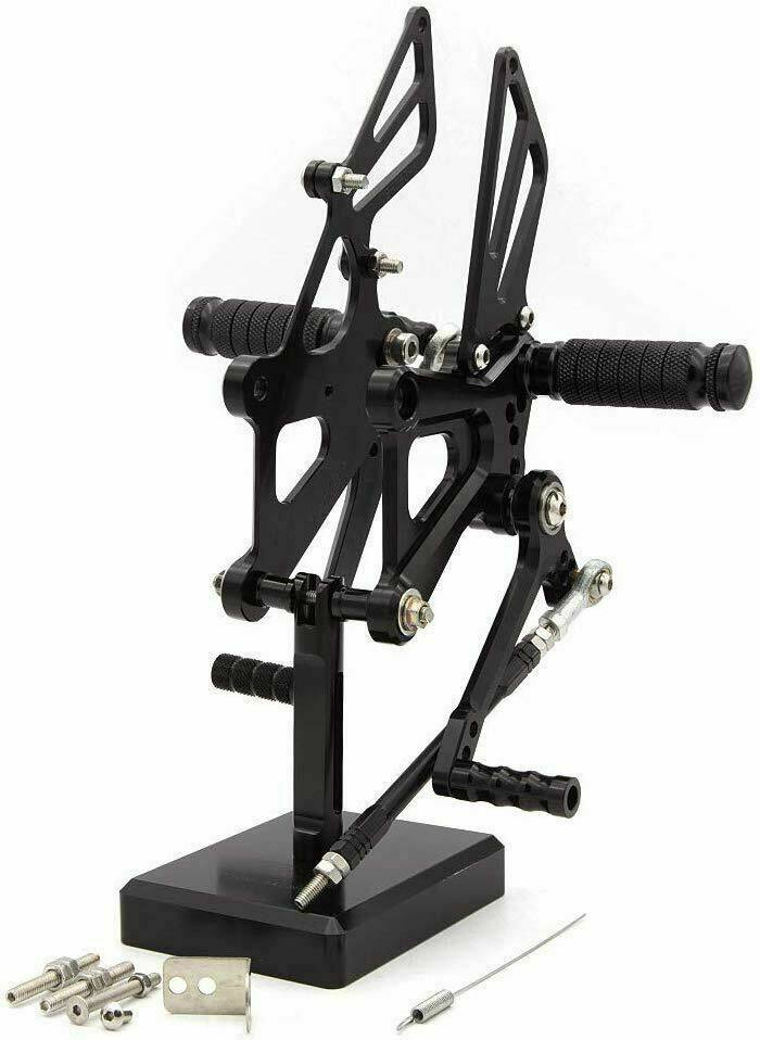 Fit Honda CBR250R 2010 2011 2012 2013 Adjustable Rearset Foot Peg Footrest Black - TDRMOTO