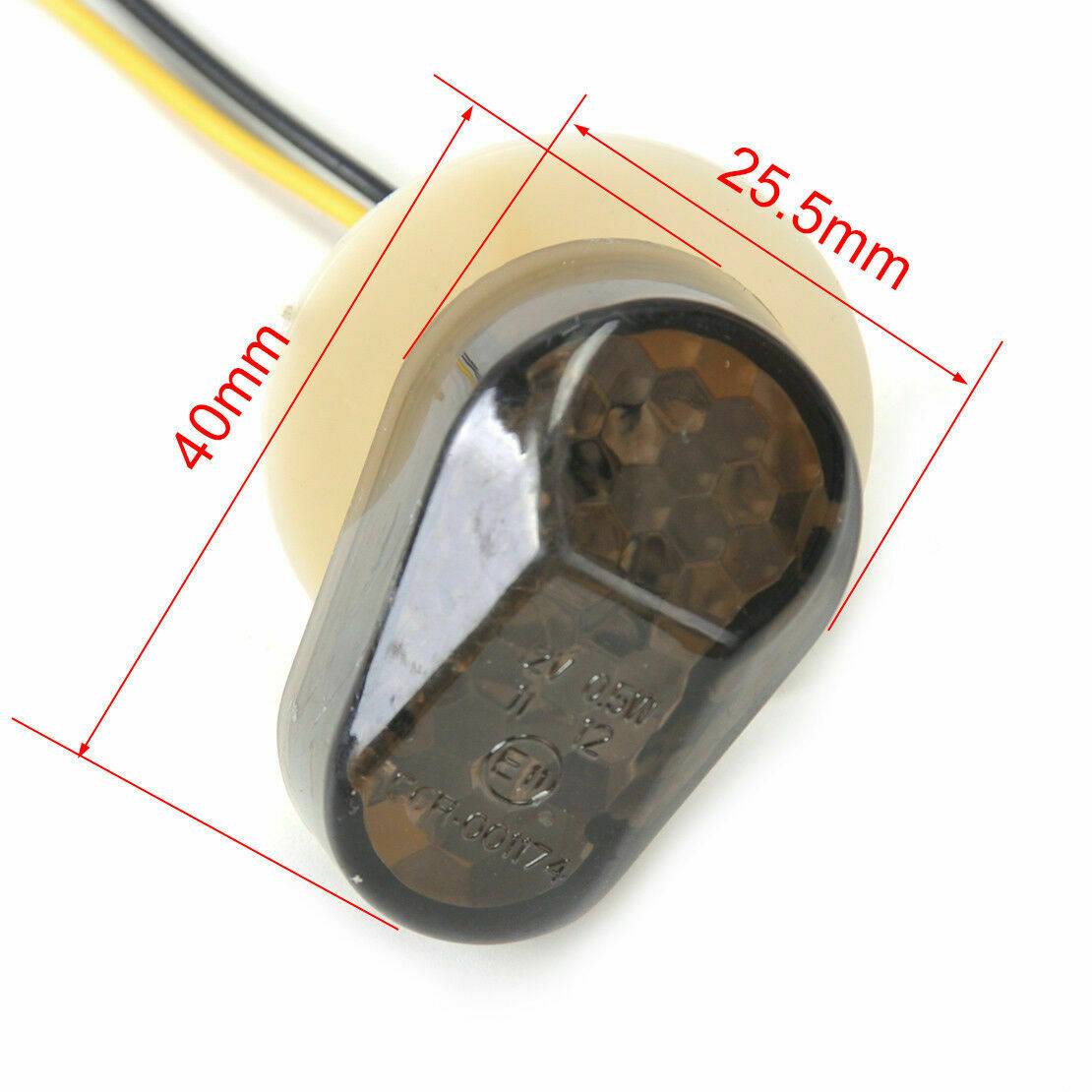 Smoke Flush Mount LED Turn Signal Indicator for Yamaha FZ6/R 2004-13 05/06/07/08 - TDRMOTO