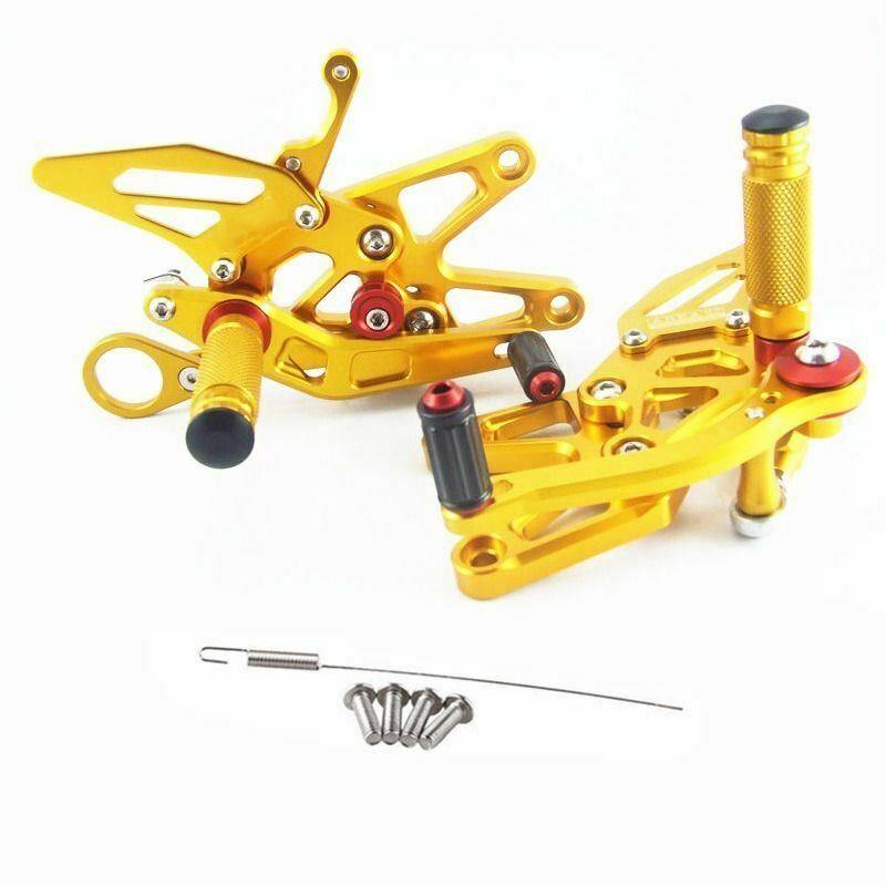Gold CNC Rearset Rear Set Footpegs For 09 - 14 BMW S1000RR 2009 2010 2011 - TDRMOTO