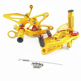 Gold CNC Rearset Rear Set Footpegs For 09 - 14 BMW S1000RR 2009 2010 2011 - TDRMOTO