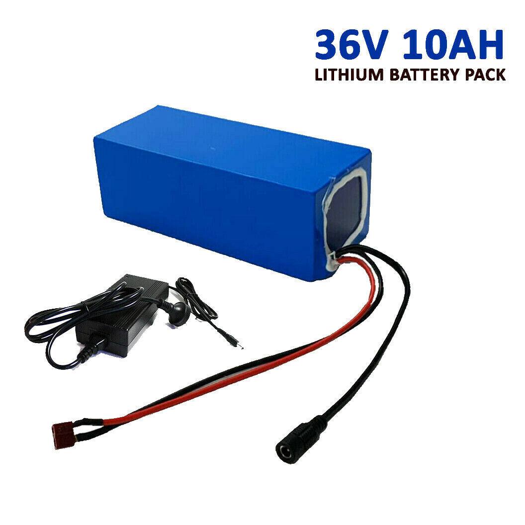 36V 10Ah Li-ion Rectangle Rechargeable Battery Pack for Electric Bike Scooter - TDRMOTO
