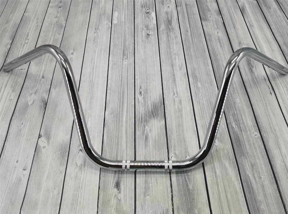 25mm 1" Motorcycle High Rider Steel Handlebar Bars Universal Fit For Harley Honda Suzuki - TDRMOTO