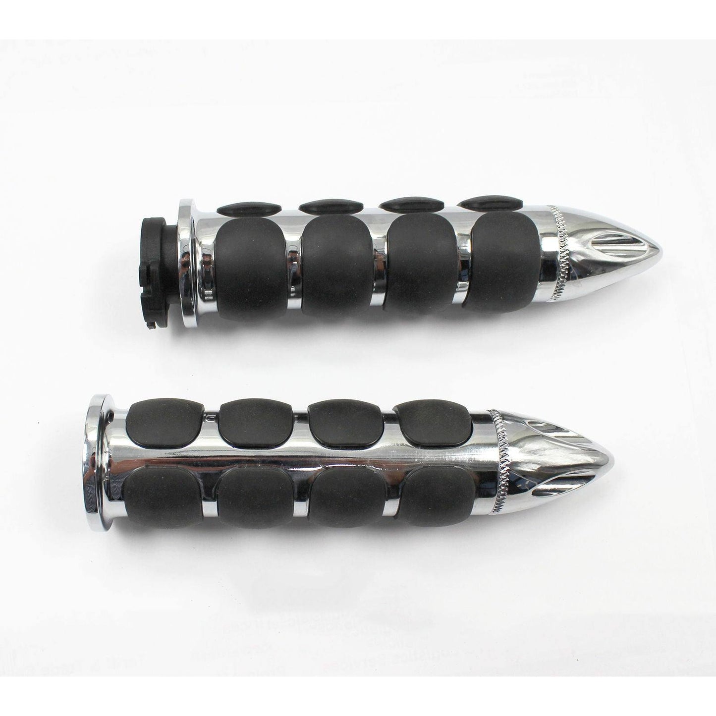 1" Motorcycle Chrome Handlebar Hand Grips For Harley Davidson Comfort Grip 25mm - TDRMOTO