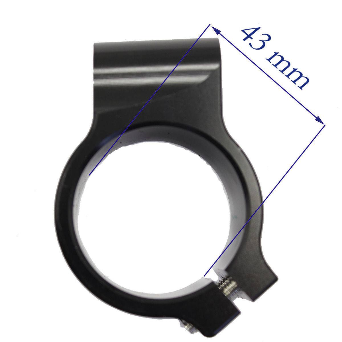 Pair Clip-On Black Handlebar 43 mm F Yamaha YZF-R6 1999 2000 2001 2002 2003 2004 - TDRMOTO