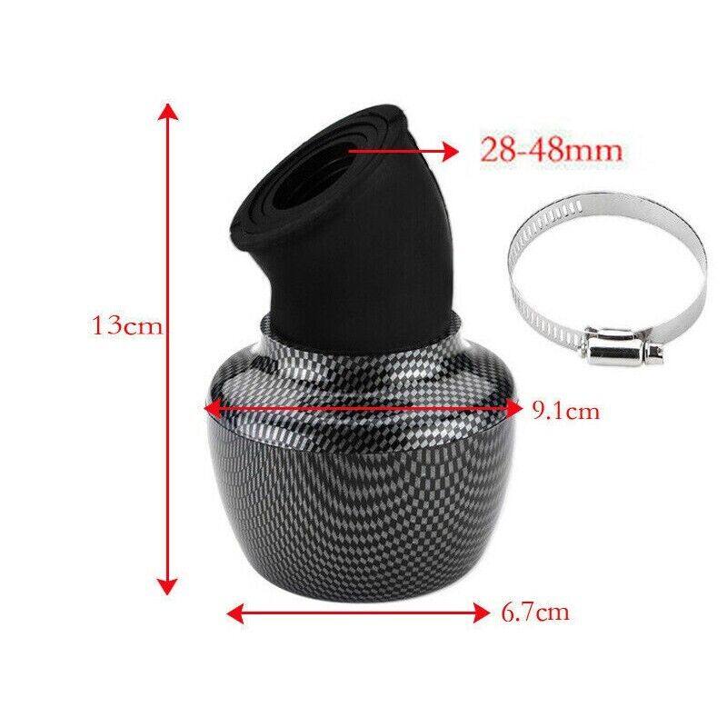 Carbon 28mm-48mm Universal Fitment Motorcycle Air Filter For Dirt Bike Pit Bike Quad ATV - TDRMOTO