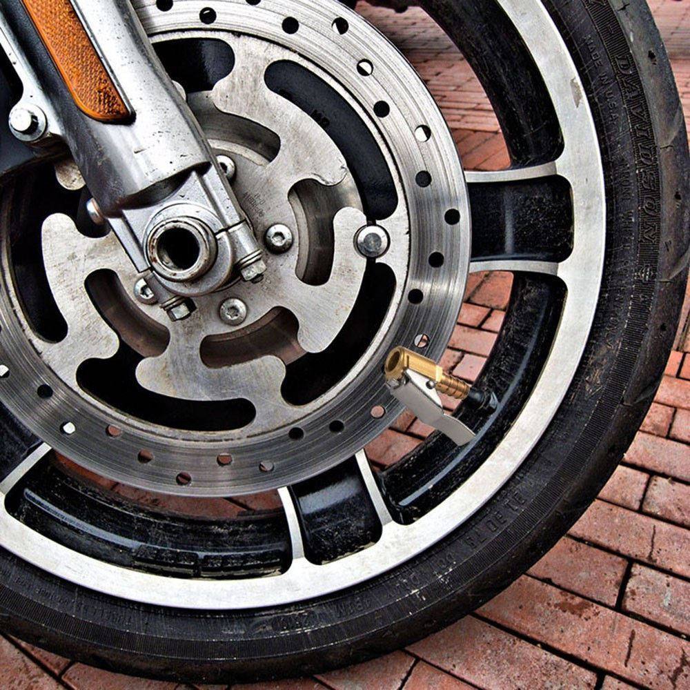 Straight Brass Car Truck Tire Tyre Inflator Valve Connector Clip On Air Chuck - TDRMOTO