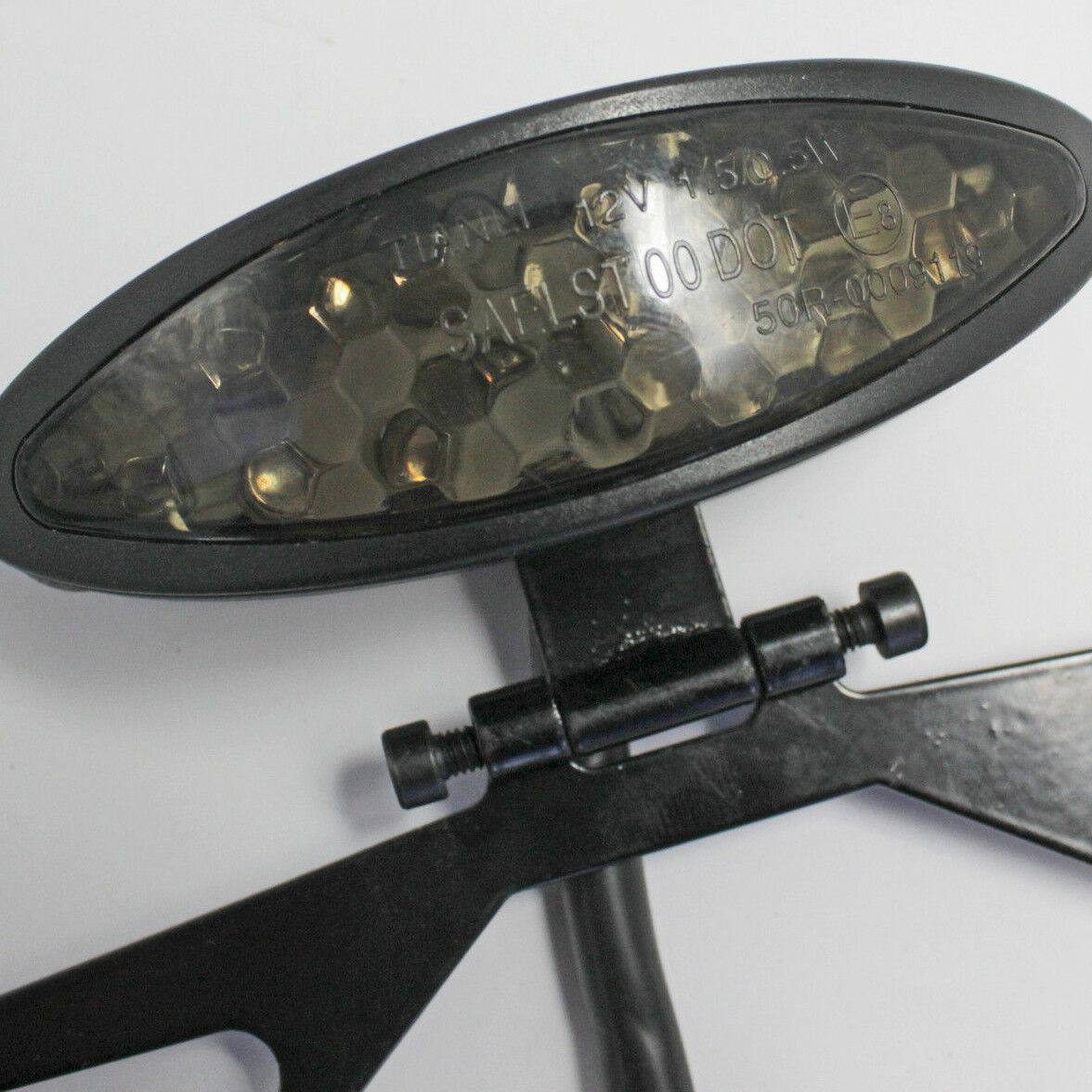 19 LED Motorcycle Bike Tail Light License Plate Rear Red White Universal Smoke - TDRMOTO