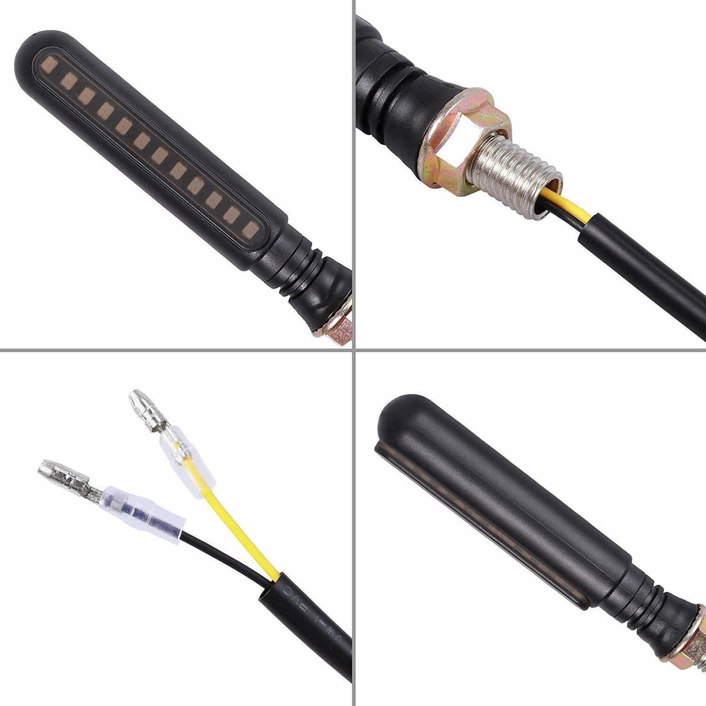 4x Amber Red LED Indicators Blinkers Yamaha MT-09 R1 R6 FZ6R MT-07 Tenere XT660 - TDRMOTO