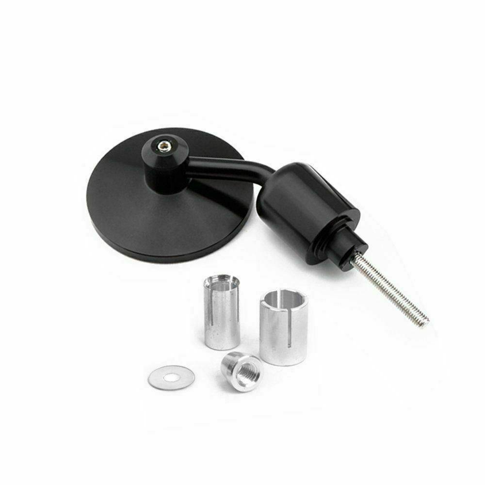 Black CNC 7/8" Handle Bar End Rear-view Mirror Universal Fit - TDRMOTO