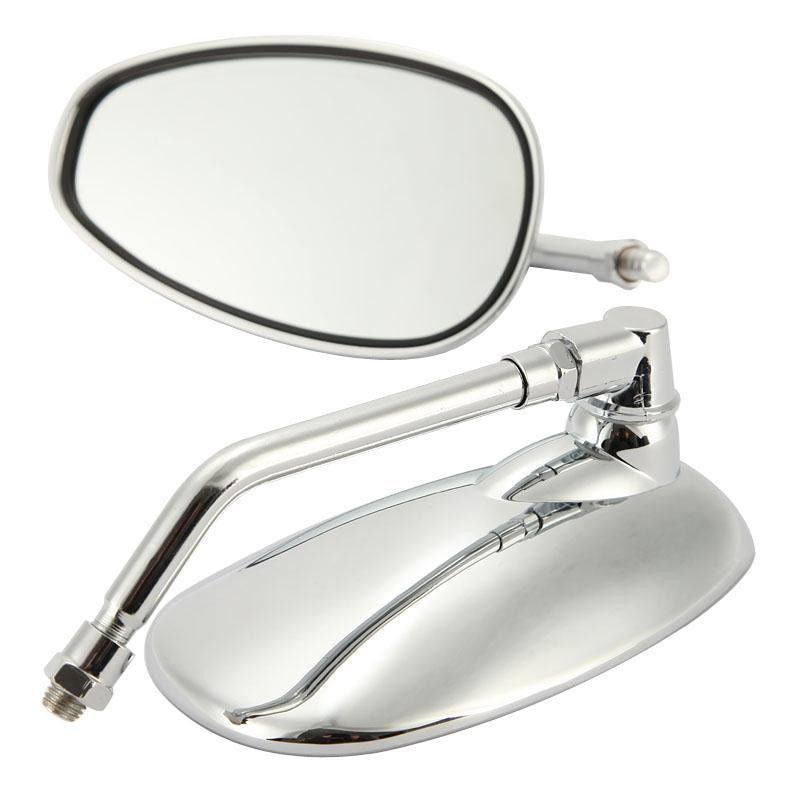 Chrome 10mm Rear View Side Mirrors 4 Hyosung GV250 Aquila AU STOCK - TDRMOTO