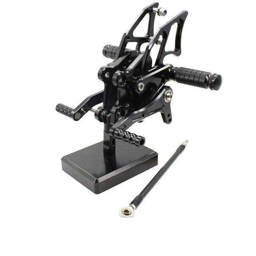 BLACK CNC Rearset Rear Set Footpegs Kawasaki Ninja 250R 300 EX300 2013 2014 15 - TDRMOTO
