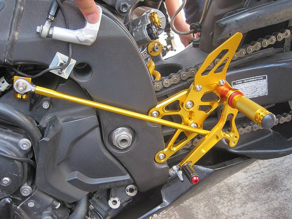 Rearset Foot Pegs Black For Honda CBR600RR ABS 2009 2010 2011 2012 2013-2015 - TDRMOTO