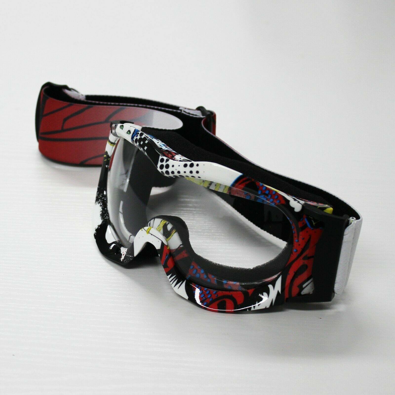 Clear Len Kid/Boys/Girls Motocross Motorbike Anti-fog UV Protection MX Goggles - TDRMOTO