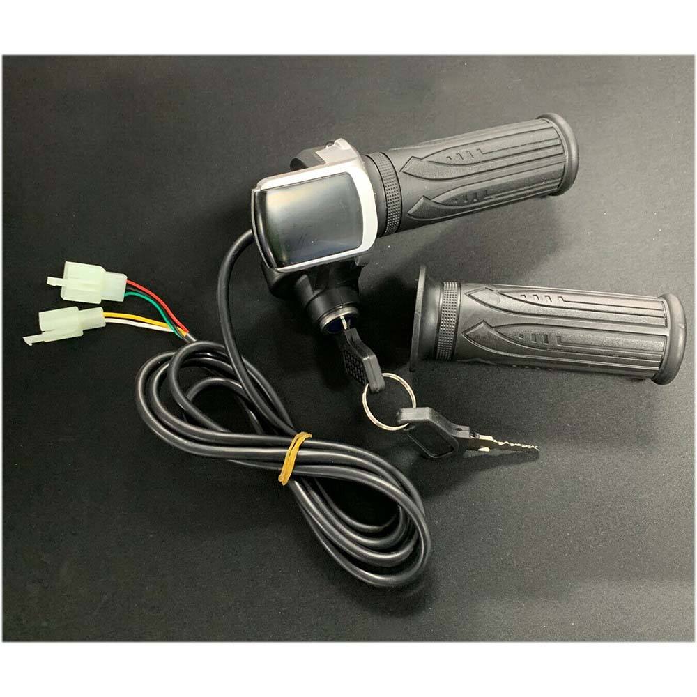48V Electric Bike Twist Throttle With LCD Battery Display And Key Lock - TDRMOTO