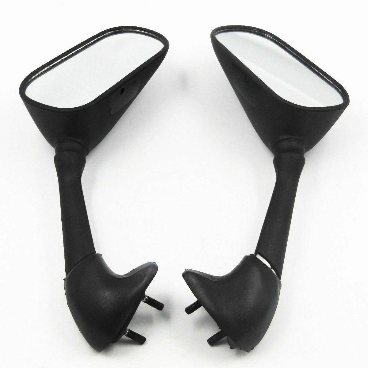 Black Mirrors For Yamaha YZF-R1 2000-2006 & YZF-R6 2001-2002 – HTTMT, Pair