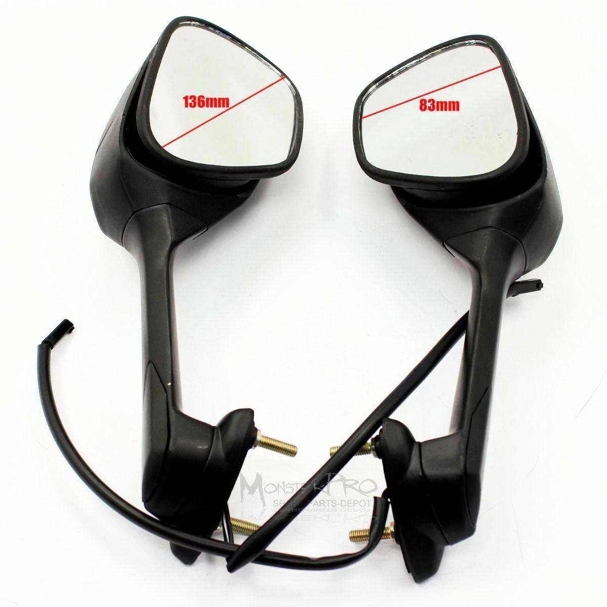 Rear View Mirror Black Turn Signal Light 4 Suzuki GSXR1000 09-15 2009 2010 2011 - TDRMOTO
