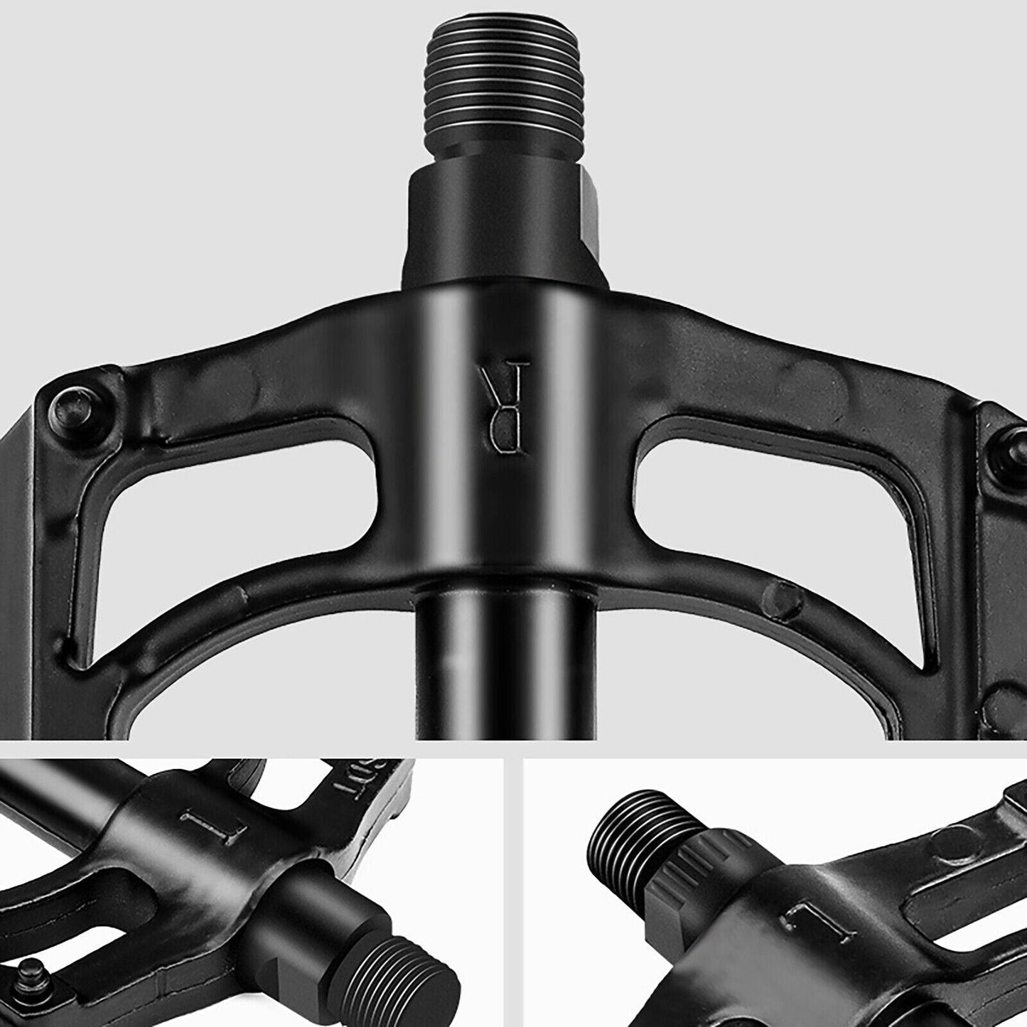 1 Pair Aluminium Alloy MTB Mountain Bike Bicycle Pedals Anti Slip 9/16" - TDRMOTO