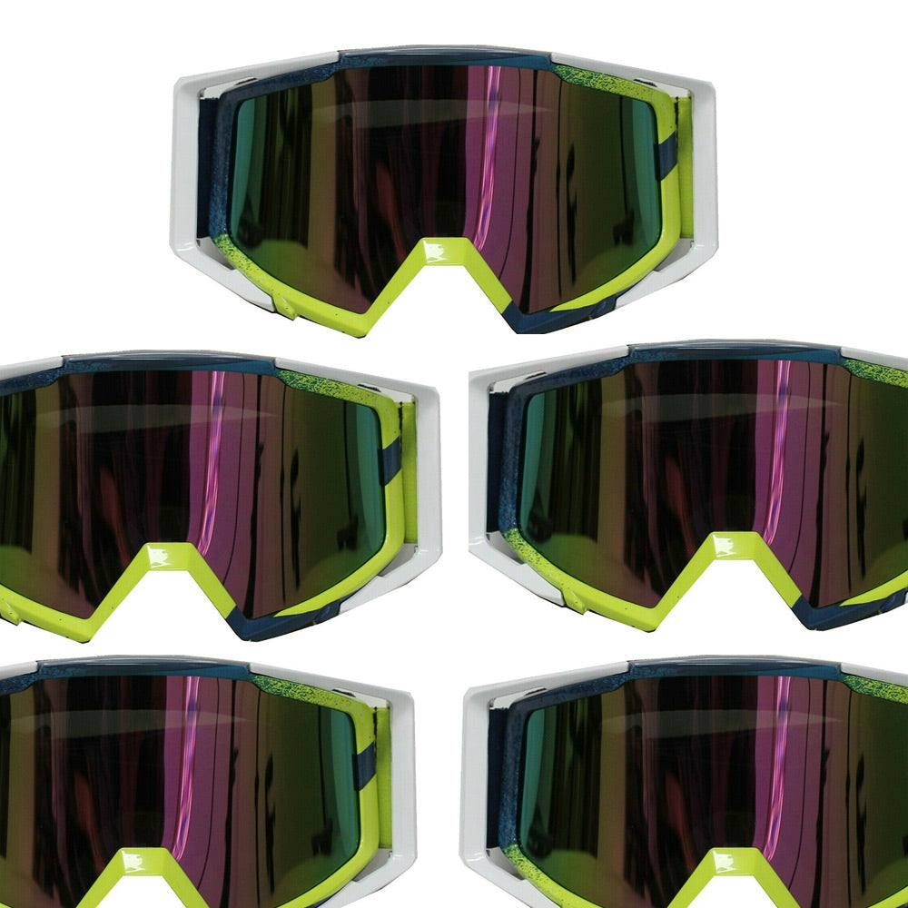 Yellow Adults UV Snow Snowboard Ski Goggles Helmet Ski Sunglasses Glasses - TDRMOTO