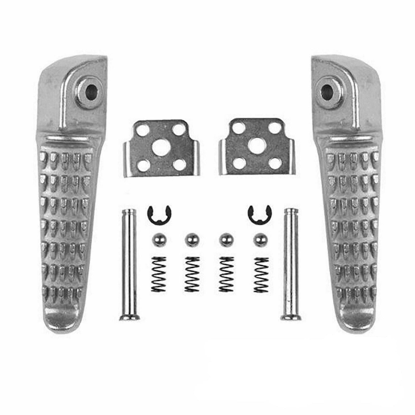 Silver Rear Foot Peg Footrest Footpeg for Kawasaki ZX636 ZX-6R ZX-9R ZX10R ZX12R - TDRMOTO