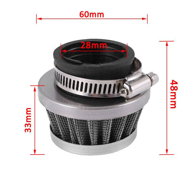 Air Filter 28mm Universal For 50-110cc ATVs Motorcycle ATV Scooter Pit Bike - TDRMOTO