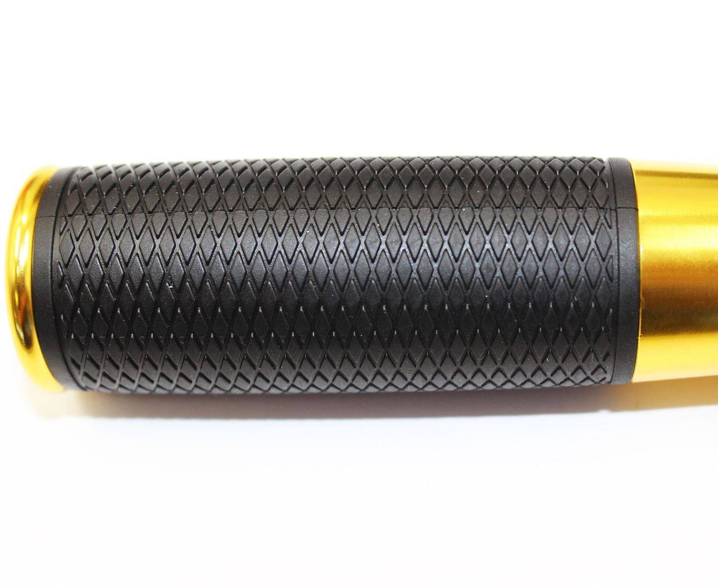Motorcycle Handlebar Hand Grips Gold CNC 7/8" Bar w/ Throttle Tube Universal - TDRMOTO
