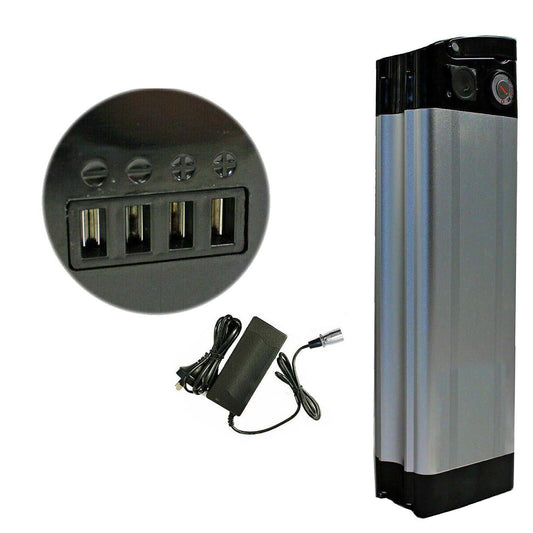 36V 15Ah Silver Fish Lithium Ion Battery For 200W 250W 350W Electric Bike eBike - TDRMOTO