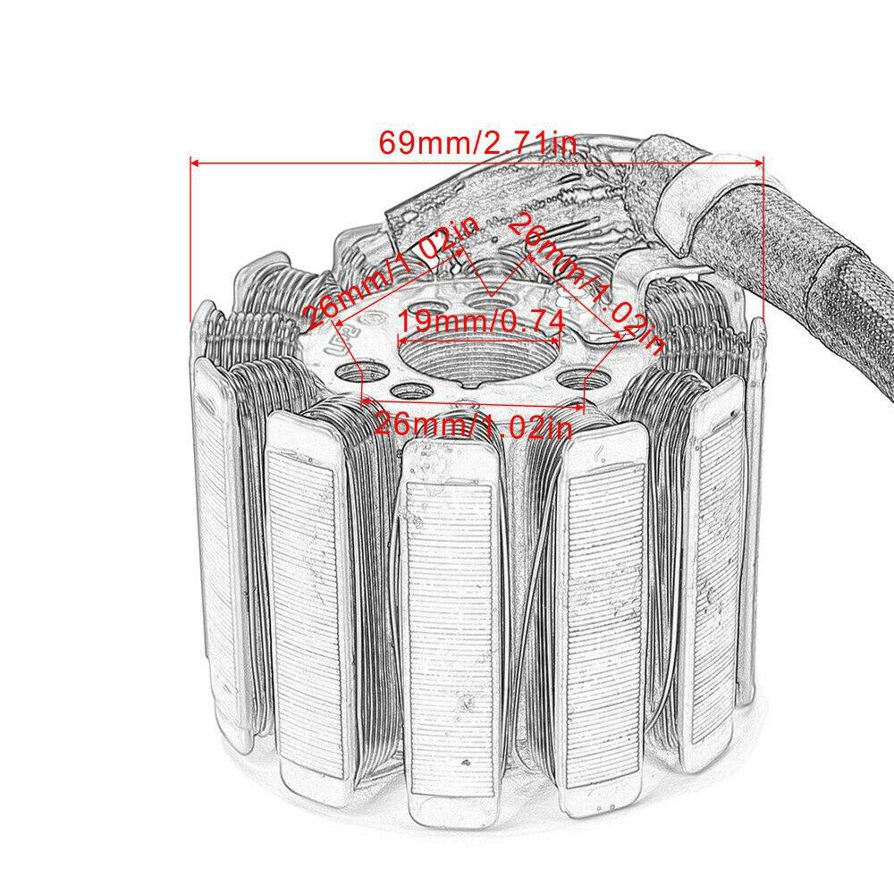 For Yamaha YZF R1 2004 2005 2006 2007 2008 Motorcycle Magneto Generator Stator - TDRMOTO