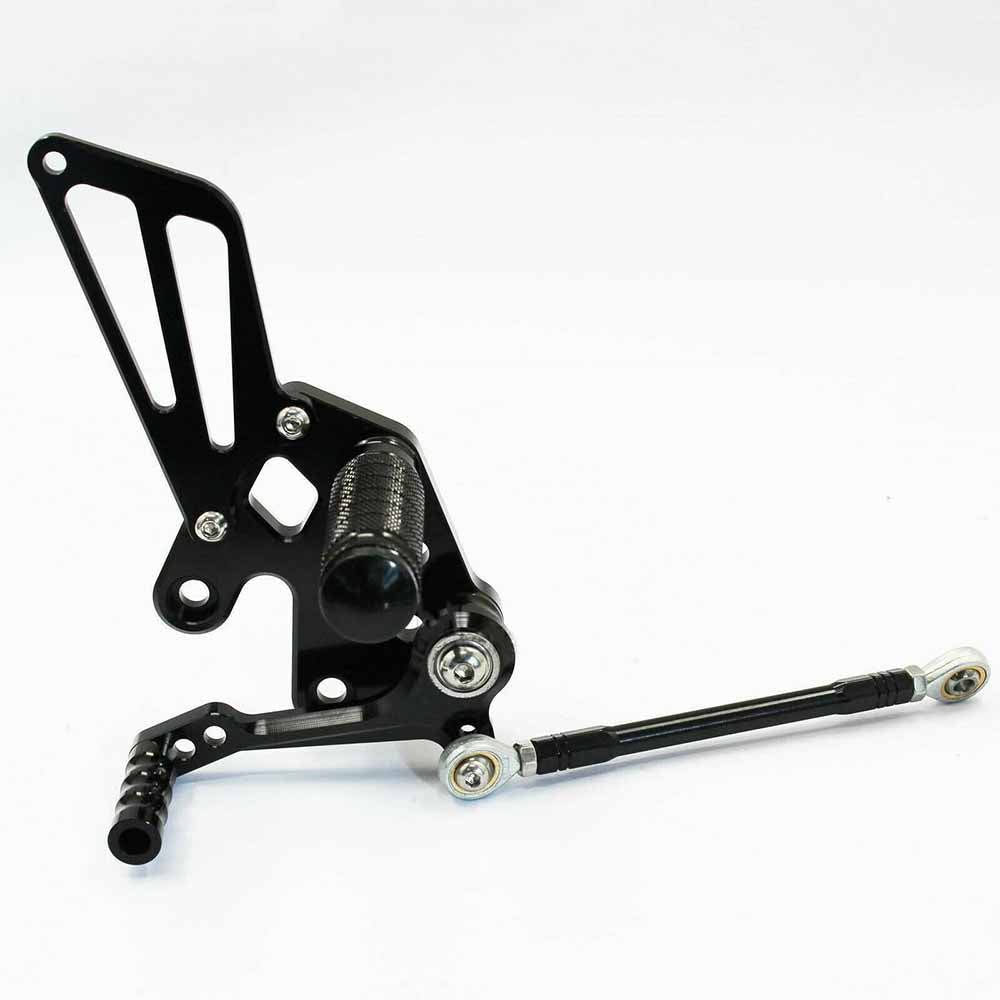 Black CNC Rearset Foot pegs Rear set Fits Kawasaki Ninja 250R 2008-2012 - TDRMOTO