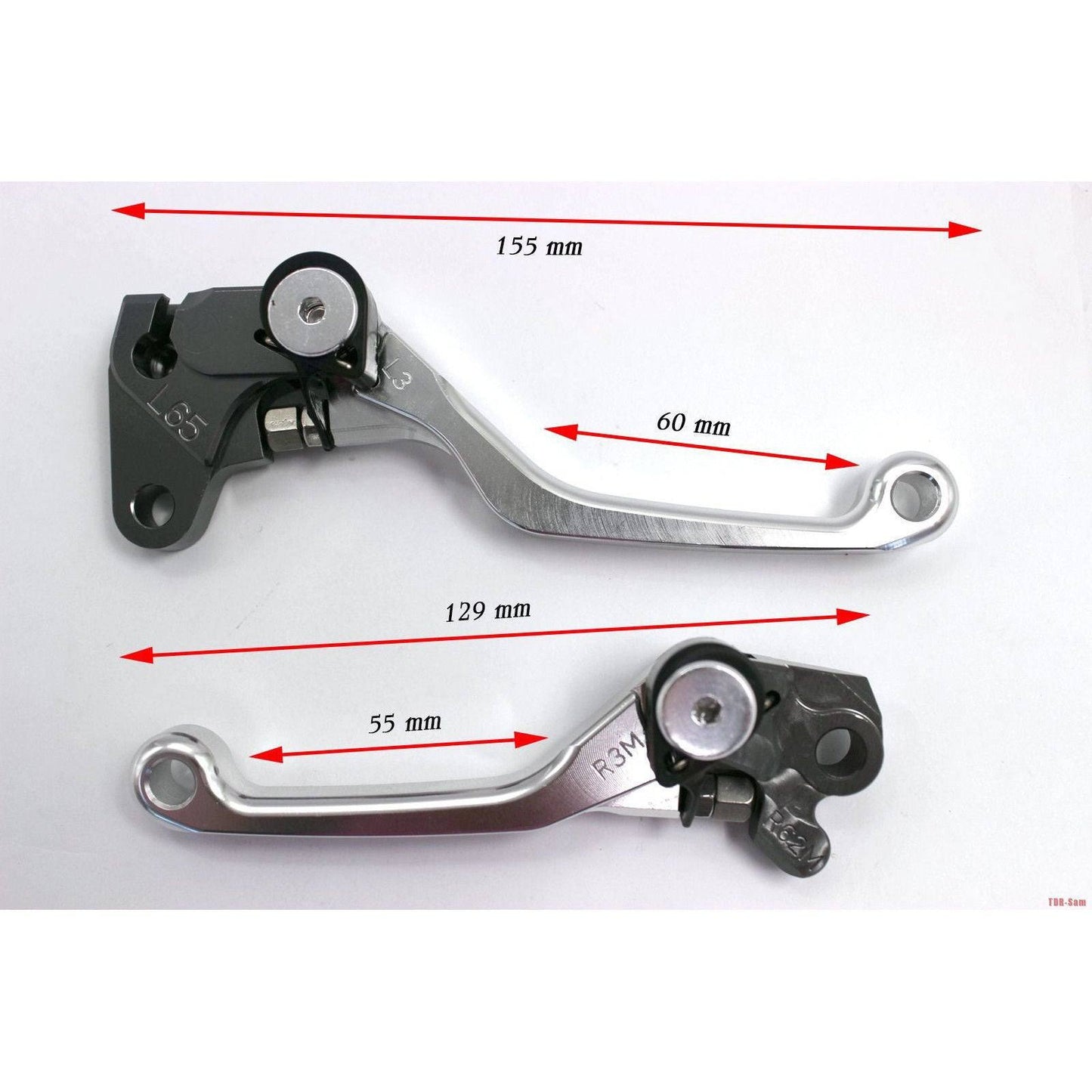 CNC Pivot Brake Clutch Levers For Yamaha WR250F WR450F 2005 2006 2007 2008 2009 - TDRMOTO