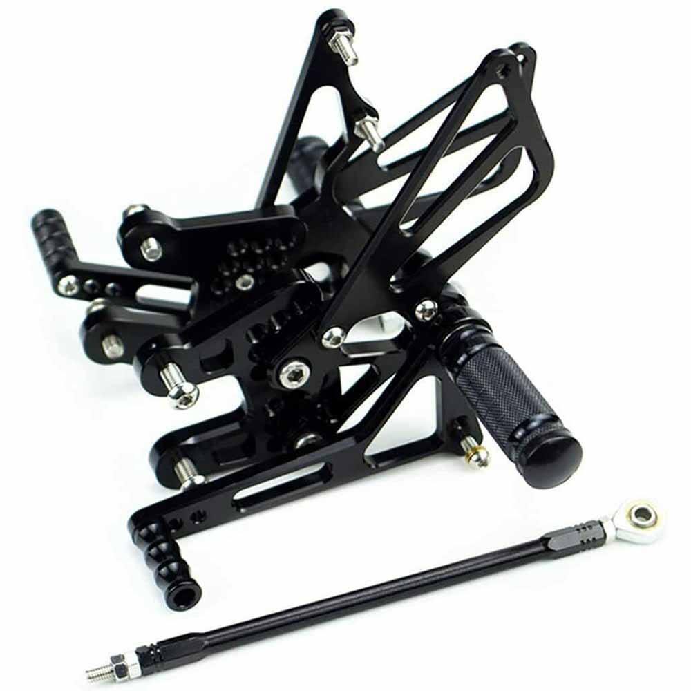 Black Rearset Foot pegs Rear Set For Suzuki GSXR 1000 2007-2008 K7 K8 - TDRMOTO