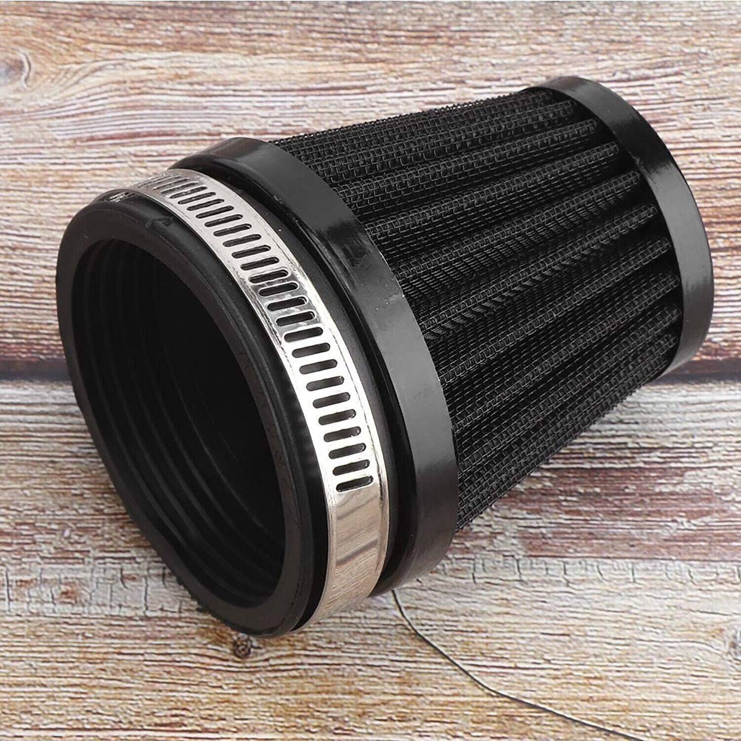 60mm Air Intake Filter Cleaner Pod Washable Black For Harley Motor Scooter ATV - TDRMOTO