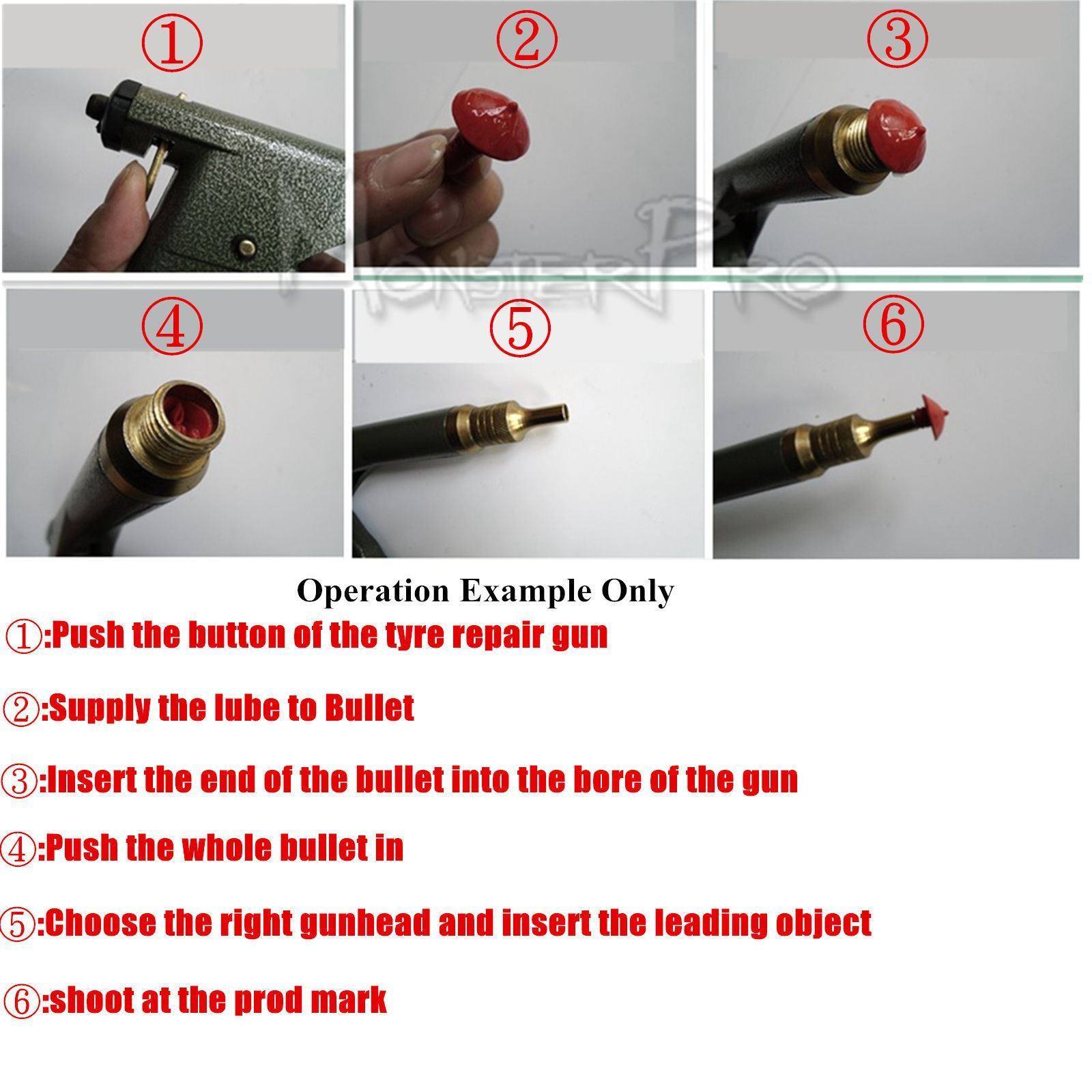 Car Motor Tire Plugger Tubeless Tyre Wheel Repair Kit w/Plug Rubber Plugging - TDRMOTO