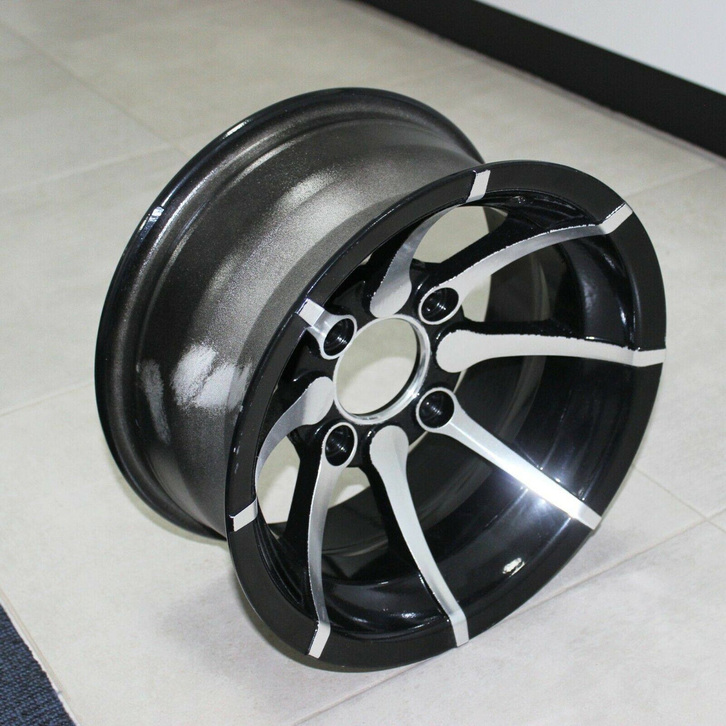 2pcs 25x10-12" Rear Back ALLOY Wheel Rim For Quad ATV Buggy Off Road Farm Dirt Bike - TDRMOTO