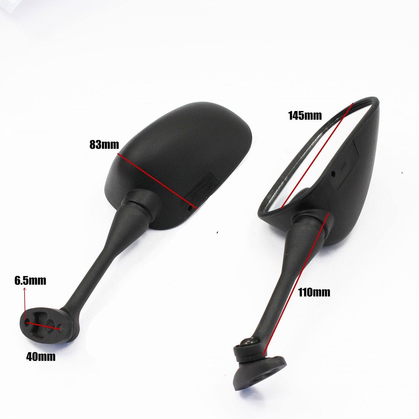Black Rear view Side Mirrors for Honda 03 - 12 CBR 600 RR CBR 1000 04 05 06 07 - TDRMOTO