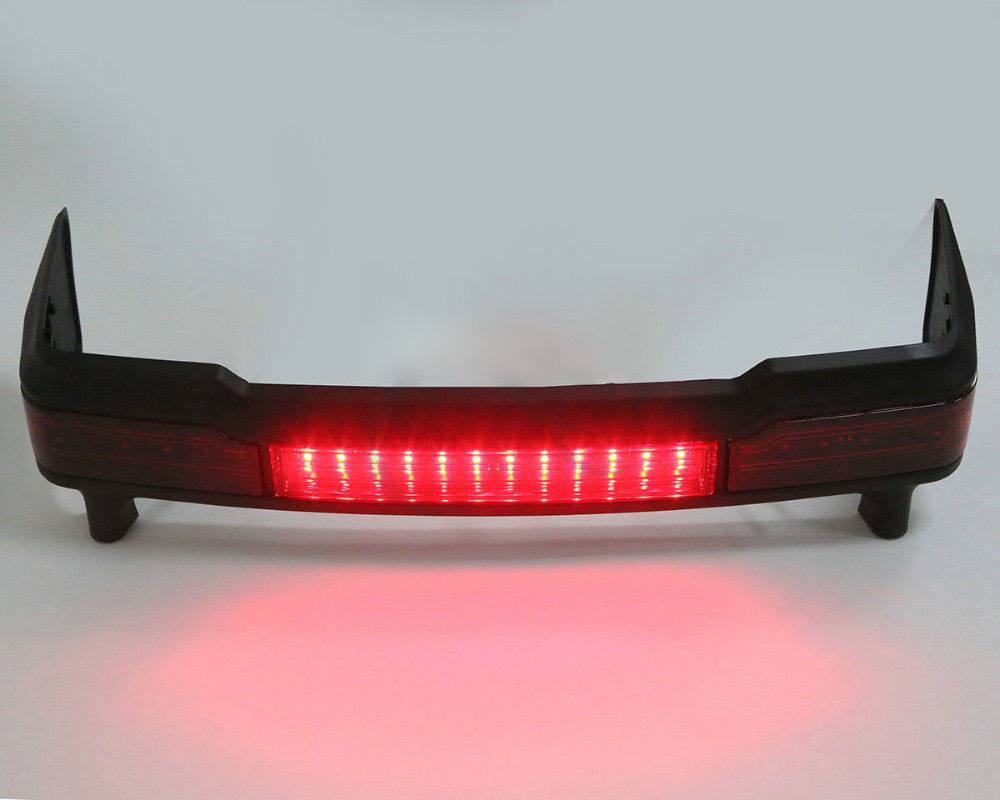 Black LED Tail Light Brake Running Lamp Suit Harley Touring Trunk King Tour Pack - TDRMOTO
