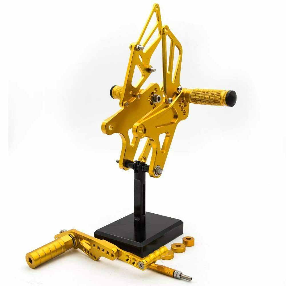 CNC Adjustable Rearset Foot pegs Rear set For Yamaha YZF R1 09-14 10 11 12 13 - TDRMOTO