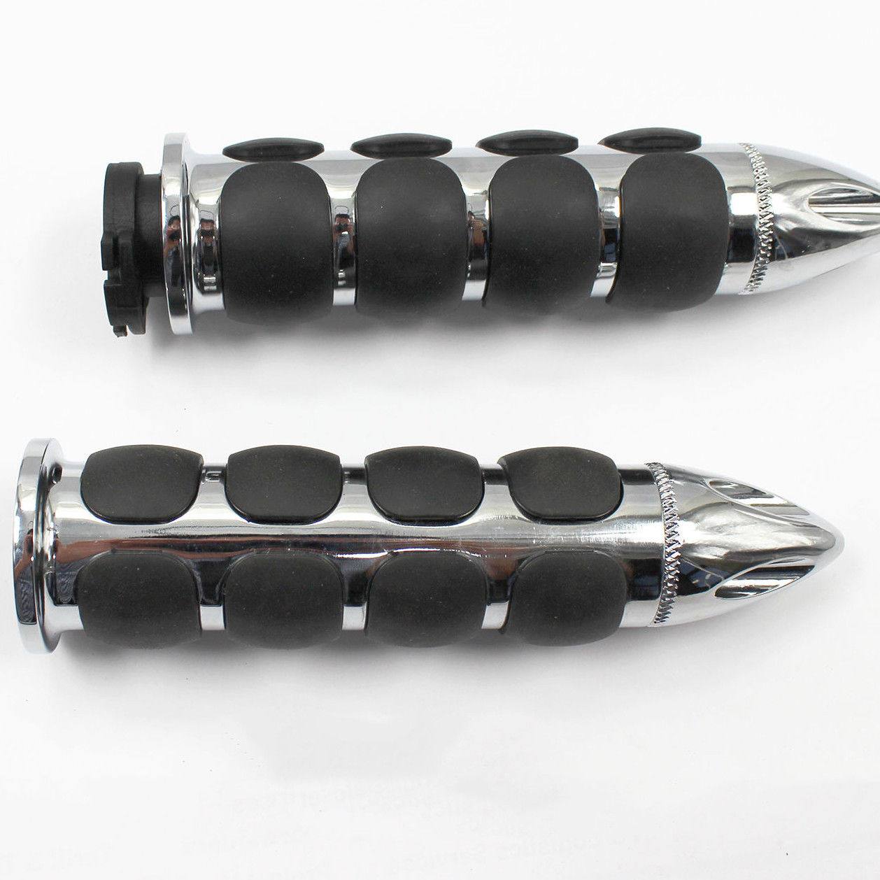 1" Motorcycle Chrome Handlebar Hand Grips For Harley Davidson Comfort Grip 25mm - TDRMOTO