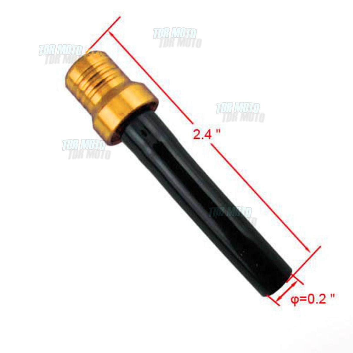 6pcs Colorful Gas Fuel Cap Valve Vent Breather Hose Black Tube Dirt Bike Tank - TDRMOTO