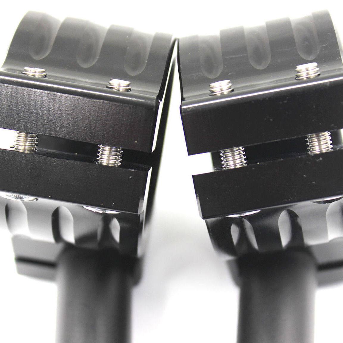 7/8" CNC 33mm Clip On Ons Fork Tube Handlebars Bar Regular Cafe Racer Adjustable - TDRMOTO