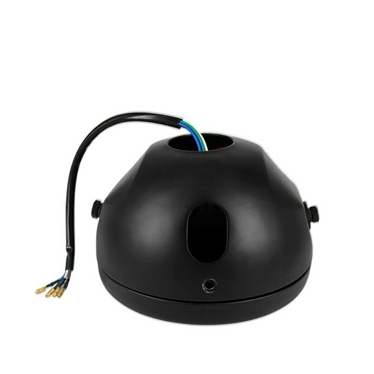 Motorcycle 6.5" 7" Headlight Round LED Driving Lamp Head Lamp with Brackets Set - TDRMOTO