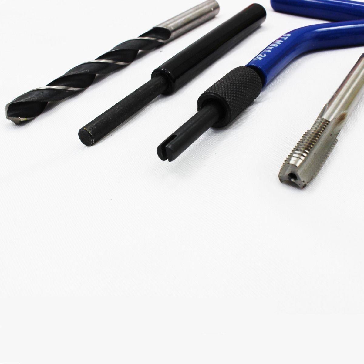 M8 x 1.25mm Heli Coil Type Thread Repair Kit Thread Replace Restore Tool Set - TDRMOTO