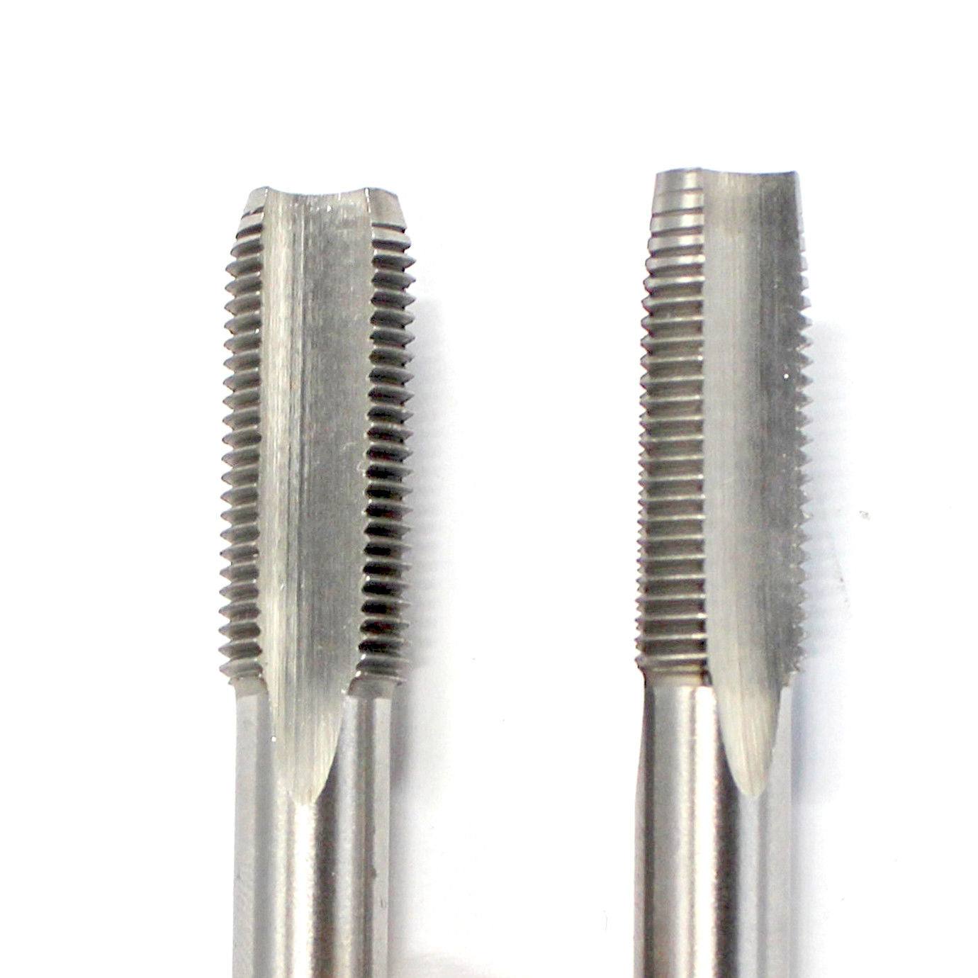 Tungsten Steel Hand Tap M10 x 1.0, Taper & Plug. Metric Pitch Drilling Tool - TDRMOTO