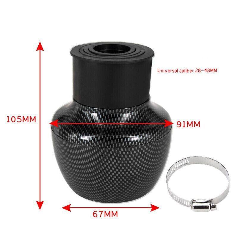 Carbon 28mm-48mm Universal Fitment Air Filter For Motorcycle Dirt Bike Pit Bike Quad ATV - TDRMOTO