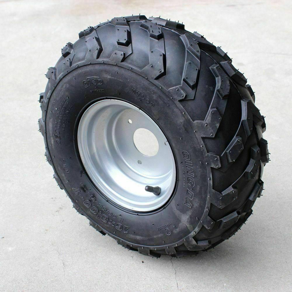2pcs 16x8-7 Wheel Tyre Rim ATV Quad/Buggy/Ride on Mower Gokart Nylon Tubeless - TDRMOTO