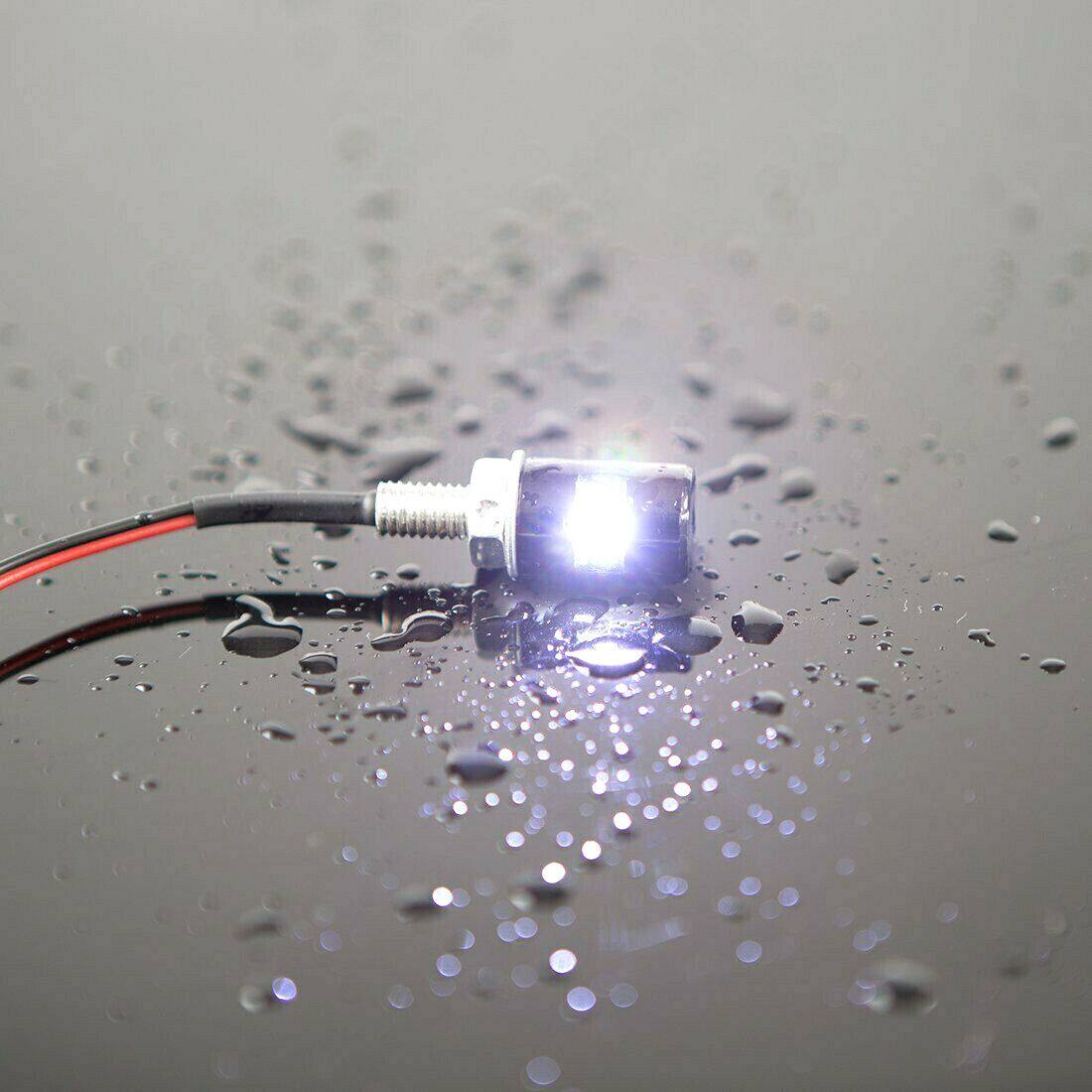 2 x LED License Number Plate Light Screw Bolt Bulbs SMD For Car Motorcycle WHITE - TDRMOTO