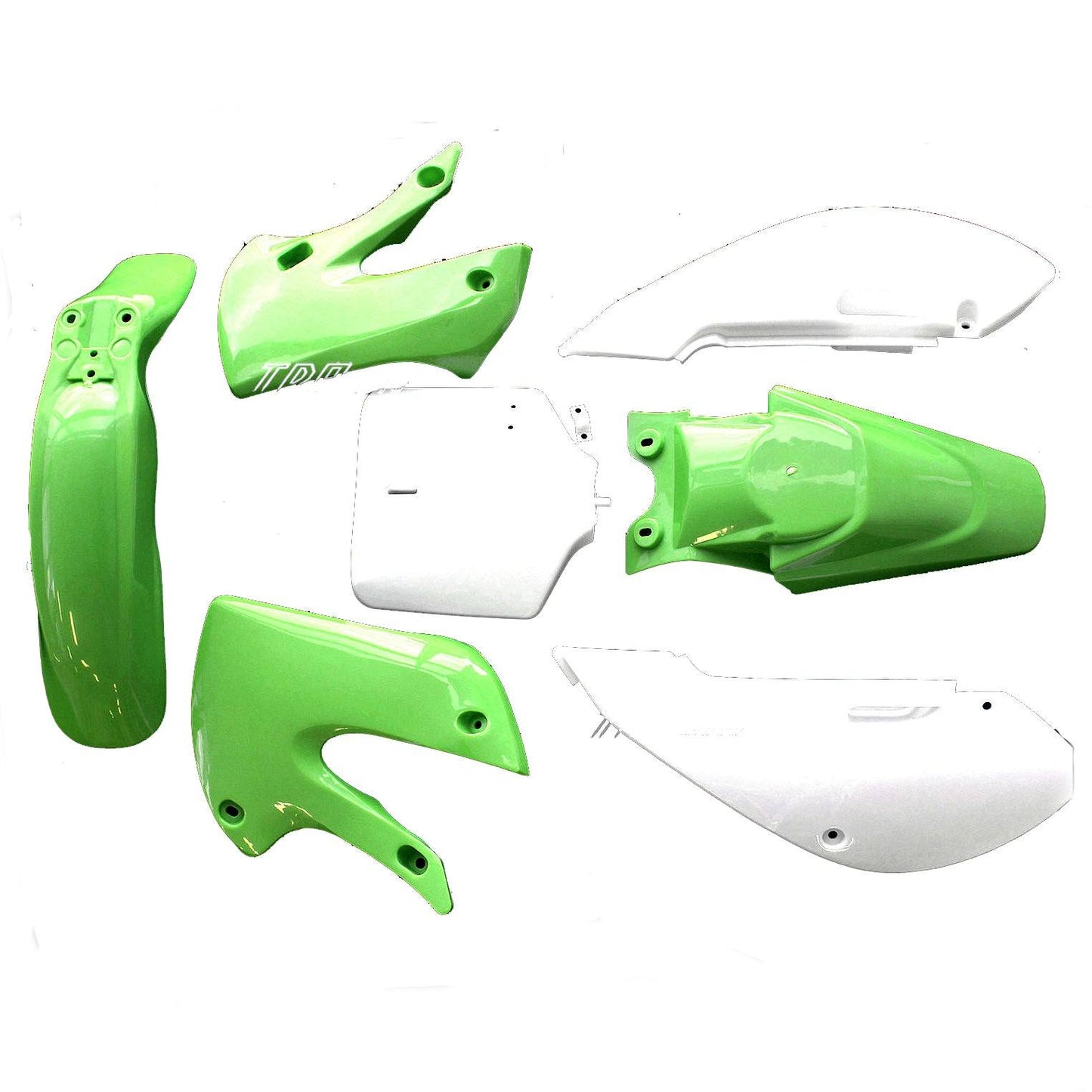 Green Plastics Fairing Kit For KLX110 Style Bike Atomik Thumpstar 125cc 250cc Dirt Bike - TDRMOTO