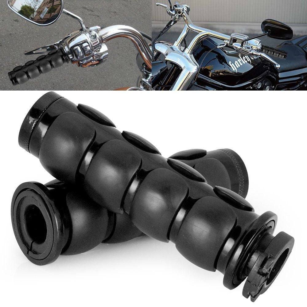 1"/25mm Black Handlebar Hand Grips with Throttle Boss - TDRMOTO